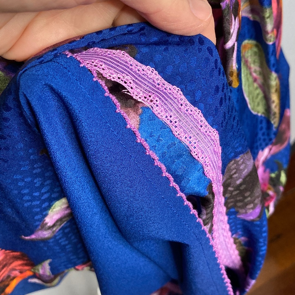 Anthropologie Moulinette Soeurs Rosada Blue Floral Dress - Picture 12 of 14